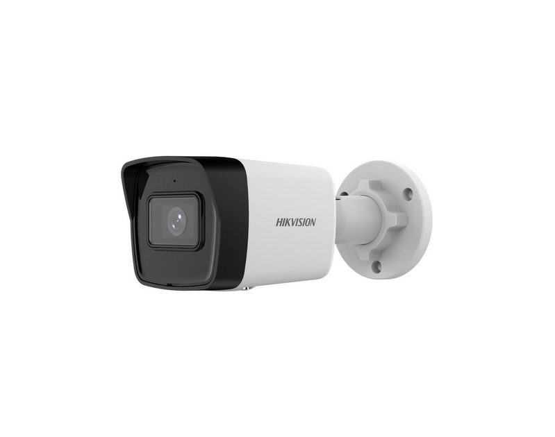 HikVision 2 MP фиксирана куршумна мрежова камера, 2.8 mm, F1.6, IR до 40m, H.265+, IP67, вграден микрофон, вграден слот за памет (до 256GB), 12Vdc/PoE 6.5W