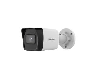 HikVision 2 MP фиксирана куршумна мрежова камера, 2.8 mm, F1.6, IR до 40m, H.265+, IP67, вграден микрофон, вграден слот за памет (до 256GB), 12Vdc/PoE 6.5W