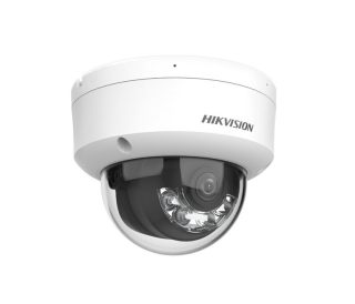 HikVision 2 MP Acusense Smart Hybrid Light Fixed Dome Network Camera, 2.8 mm, F1.6, IR, White Light до 30m, H.265+, IP67, вграден масивен двоен микрофон, вграден слот за памет (до 512GB), 12Vdc/PoE 8.5W