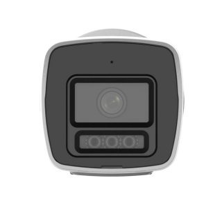 HikVision 4 MP ColorVu 3.0 фиксирана bullet мрежова камера, 2.8 mm, F1.0, IR, бяла светлина до 30m, H.265+, IP67, вграден микрофон, 12Vdc/PoE 7W
