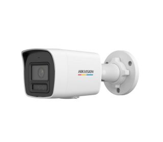 HikVision 4 MP ColorVu 3.0 фиксирана bullet мрежова камера, 2.8 mm, F1.0, IR, бяла светлина до 30m, H.265+, IP67, вграден микрофон, 12Vdc/PoE 7W