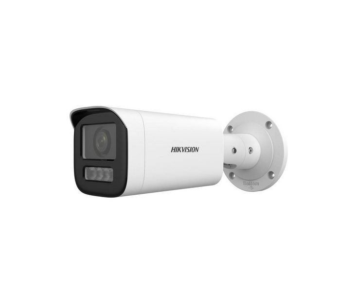 HikVision 4 MP Dual Light MD 2.0 Varifocal Bullet Network Camera, 2.8 до 12 mm, F1.6, IR, бяла светлина до 50 m, H.265+, IP67, вграден микрофон, вграден слот за памет (до 512 GB), 12Vdc/PoE 12.9W