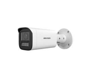 HikVision 4 MP Dual Light MD 2.0 Varifocal Bullet Network Camera, 2.8 до 12 mm, F1.6, IR, бяла светлина до 50 m, H.265+, IP67, вграден микрофон, вграден слот за памет (до 512 GB), 12Vdc/PoE 12.9W