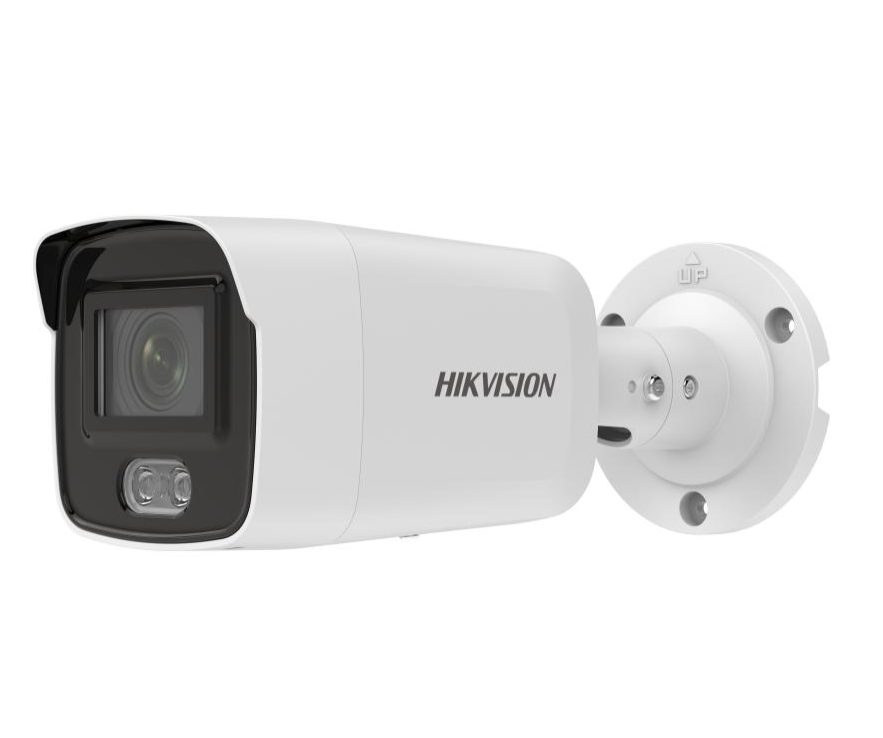 HikVision 2 MP ColorVu Fixed Mini Bullet Network Camera, 2.8 mm, 24/7 цветно изображение, бяла светлина до 40 m, вграден микрофон, H.265+, IP67, micro SD/SDHC/SDXC (256GB), 12Vdc, 0.5 A/PoE 7.5W
