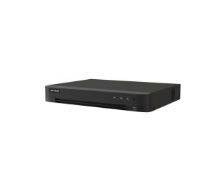 HikVision 16-кан. 1080p 1U H.265 AcuSense DVR, 16 канала и 1 HDD 1U AcuSense DVR, аналогов видео вход - 16 кан., IP видео вход - 8 кан. (до 24 кан.), до 6 MP, H.265 Pro+, 1 SATA HDD до 12TB, 1 x USB 2.0, 2 x USB 3.0, 12Vdc, 2A/24W