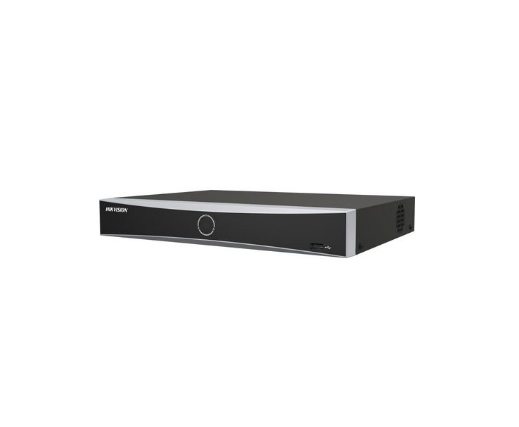 HikVision 8-канален PoE 1U K серия AcuSense 4K NVR, 8 IP камери, plug & play с 8 PoE интерфейса, 80 Mbps, до 12 MP/4K