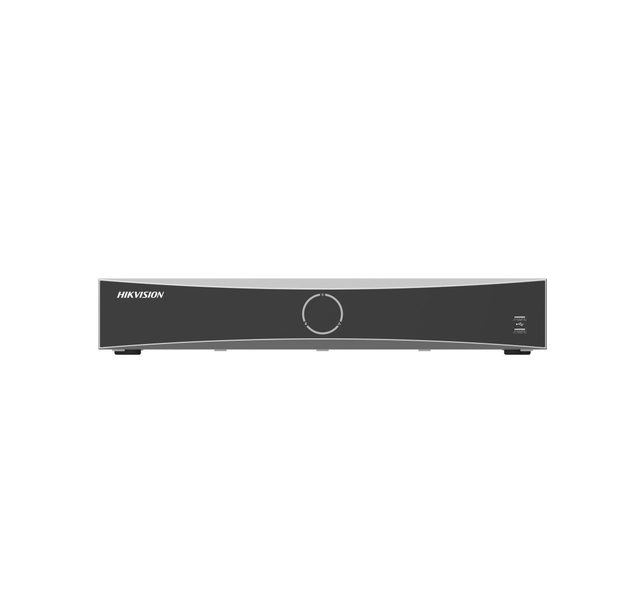 HikVision 32-канален PoE 1.5U K Series AcuSense 4K NVR, до 2-канала@12 MP (2x12 MP/4x8 MP/8x4 MP/16x1080p), H.265+, до 256 Mbps, 4 SATA HDD до 16TB всеки, 2x USB 2.0; Видео вход: HDMI 1-канал, 4K (3840x2160)/30 Hz, VGA 1-канал, 1920x1080/60 Hz