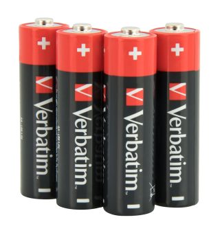 Verbatim алкална батерия AA 4 бр. (Shrink Wrap)
