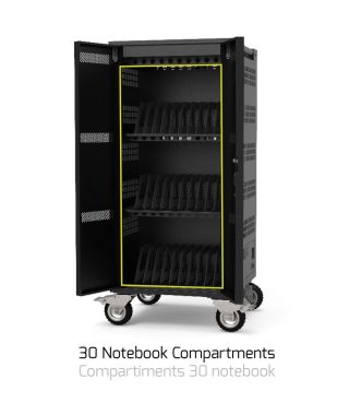 PORT заряден шкаф за 30 лаптопа + rack 19'' - 1 u
