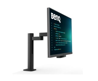 BenQ RD280UA, 28" 4K+ програмистки монитор с MoonHalo и гъвкава ръка, металик сив