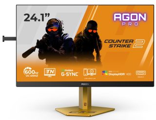AOC CS24A 24.1" TN eSports WLED монитор, 1920x1080@610Hz (OC, Native 600Hz), 0.5ms GtG, 0.3ms MPRT, 500cd/m², 1000:1, DCR 80M:1, Adaptive Sync, FlickerFree, Low Blue Light, Tilt, Height Adjust, Pivot, Swivel, 2xHDMI, DP, USB hub