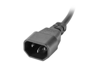 Lanberg PDU-03E-0200-IEC-BK Захранващ блок (PDU) 10" 1U 10A 3X 230V PL 2M, черен C14