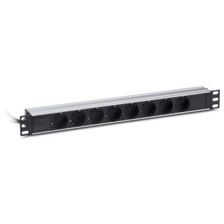 Formrack 19" 8-изводна разклонителна лента (Schuko), алуминий, 1U