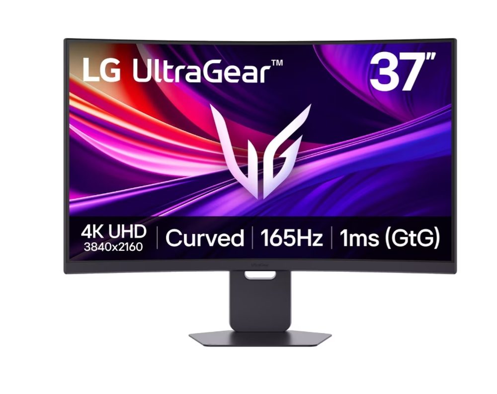 LG 37G800A-B, 36.5" UltraGear VA извит, 1ms (GtG), 165Hz, 4000:1, 400cd/m2, 4K UHD (3840x2160), FreeSync, DAS, VRR, HDR 10, DCI-P3 95%, USB-C (PD 65W), AI, HDMI, DisplayPort, говорители 5W x 2, регулиране на височина, наклон, завъртане, черен