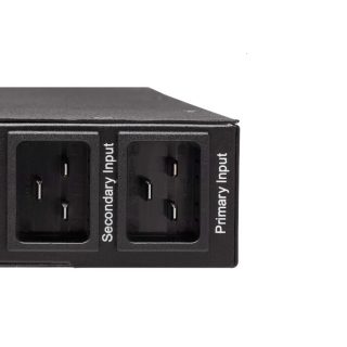 Tripp Lite by Eaton 3.8kW Single-Phase Switched Automatic Transfer Switch PDU, Two 200-240V C20 Inlets, 8 C13 & 2 C19 Outputs, 1U, TAA