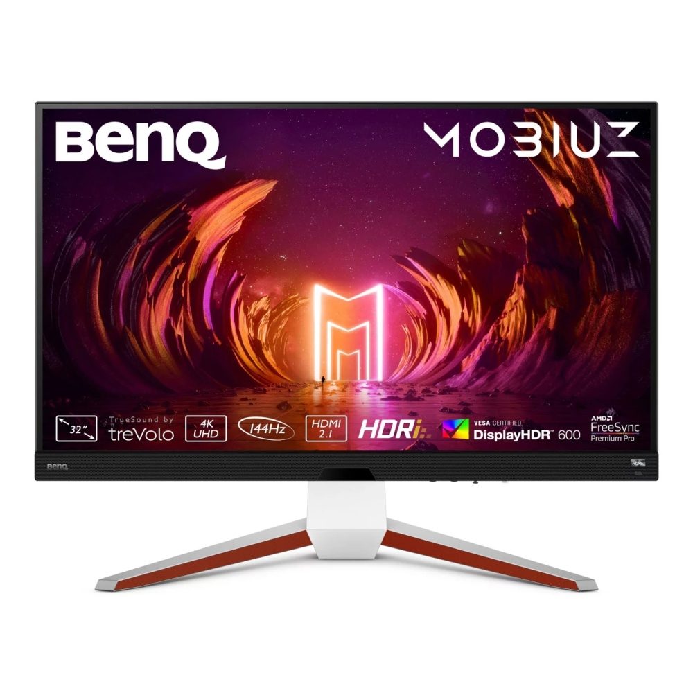 BenQ MOBIUZ EX3210U 31.5" IPS, 1ms, 144Hz, 3840x2160 4K, 98% P3, 99% AdobeRGB, HDR 600, HDRi, 1000:1, B.I.+, LBL, Black eQualizer, 300 cd/m2, HDMI 2.1 x2, DP, USB 3.0 Hub, treVolo 2Wx2+5W woofer, HAdj. 100mm, Tilt -5 - 15, Swivel 15/15, White