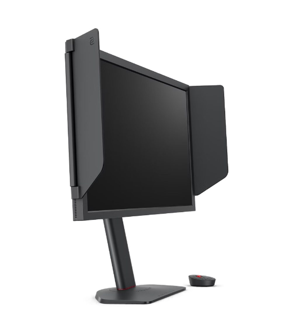 Монитор BenQ ZOWIE XL2566X+, 24.1", 400Hz, FHD FAST TN, за еспорт, CS2, Valorant, DyAc 2, Shield, S Switch, Black eQualizer, Color Vibrance, LBL, Flicker-free, K Locker, XL Setting to Share, 3x HDMI (2.0), DP (1.4), 3.5 Jack, завъртане, накланяне, регулиране на височина 155mm