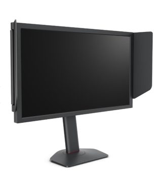 Монитор BenQ ZOWIE XL2566X+, 24.1", 400Hz, FHD FAST TN, за еспорт, CS2, Valorant, DyAc 2, Shield, S Switch, Black eQualizer, Color Vibrance, LBL, Flicker-free, K Locker, XL Setting to Share, 3x HDMI (2.0), DP (1.4), 3.5 Jack, завъртане, накланяне, регулиране на височина 155mm