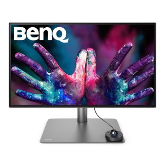 Монитор BenQ PD2725U 27" IPS LED 5ms 3840x2160 4K UHD, DesignVue Thunderbolt, AQCOLOR, 100% sRGB, HDR400, B.I., LBL, KVM Switch, ICCsync, CAD/CAM, DualView, Контраст 1200:1, 400 cd/m2, 2xHDMI, DP, Thunderbolt 3 (PD65W, DP alt), USB3.1 Hub, Високоговорители 2x2.5W, Регулиране на височина, Завъртане, Наклон, Сив