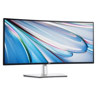 Dell U3425WE 34.14" IPS Anti-Glare UltraSharp извит монитор, 21:9, 5ms, 2000:1, 300 cd/m2, WQHD 3440x1440, 120 Hz, sRGB 100%, HDMI, DP, USB 3.2 Hub, USB-C Hub, високоговорители, RJ45, KVM, PiP, PbP, ComfortView, PD 90W, регулиране на височина, завъртане, наклон