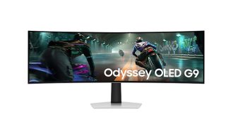 Монитор Samsung LS49DG910, 49" Odyssey G9 GAMING, Curved OLED, 1800R, 144Hz, Smart, 32:9, 5120 x 1440, Display Port, HDMI, Micro HDMI, USB Hub, Silver