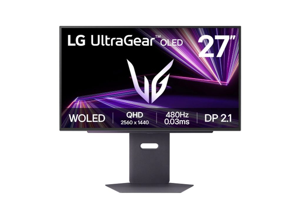 LG 27GX790A-B UltraGear 26.5" OLED геймърски монитор, 0.03ms, 480Hz, QHD 2560x1440, HDR10, DCI-P3 98.5%, черен
