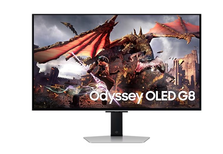 Монитор Samsung 32DG802 32" Odyssey SMART OLED G8, 240Hz, 0.3ms, 3840x2160, DP, 2xHDMI, USB Hub, Silver