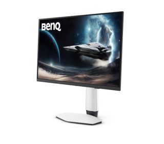 BenQ MOBIUZ EX271UZ 27" 4K OLED Gaming Monitor, 3840x2160, 166 PPI, 240Hz, 0.03ms, 4th Gen QD-OLED, Graphene Film, FreeSync Premium Pro, Color Vibrance, eARC, smart KVM, Eye Care, 2x HDMI (v2.1), DP, USB C PD 90W, USB hub, WHITE, 5.14kg
