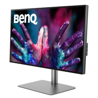 BenQ PD3220U 32" IPS LED 5ms 3840x2160 4K UHD, DesignVue Thunderbolt монитор, AQCOLOR, 100% sRGB, HDR400, B.I., LBL, KVM Switch, ICCsync, CAD/CAM, DualView, 1300:1, 350 cd/m2, 2xHDMI, DP, Thunderbolt 3x2 (PD65W, DP alt), USB-C/USB 3.0x4, говорители 2x2W, регулиране на височина, завъртане, наклон, сив