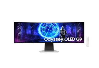 Samsung LS49DG950, 49" CURVED Odyssey G9 OLED, 1000R, 240Hz, 32:9, 5120 x 1440, 250 cd/m2, Display Port, HDMI, Micro HDMI, USB Hub, Silver