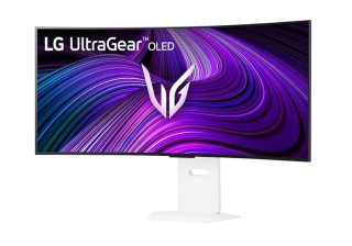 LG 39GX90SA-W 39" OLED UltraGear 21:9 извит Smart монитор, WQHD (3440x1440), 240Hz, HDR 10, бял