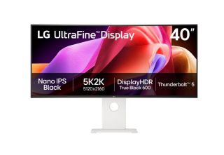 Монитор LG 40U990A-W, 39.7" UltraFine Nano 21:9, IPS Black 5K2K (5120x2160), 1ms MBR, 120Hz, 5ms, 450 cd/m2, 2000:1, HDR 10, DCI-P3 99%, USB-C, FreeSync, VRR, PIP, 2 PBP, HDMI, DP, Thunderbolt 5, Вграден KVM, Високоговорители 2X10W, Наклон, Височина, Завъртане