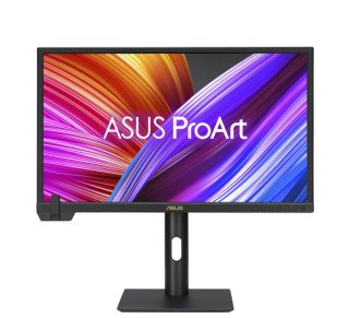 Asus ProArt Display PA24US Professional Monitor, 24'', IPS, 4K UHD (3840 x 2160), 350cd/m2, вграден моторизиран колориметър, само/автоматично калибриране, HDR-10, HLG, 99% Adobe RGB, 95% DCI-P3, DE < 1, 12G-SDI, USB-C PD 80W, VESA DisplayHDR 600, хардуерно калибриране