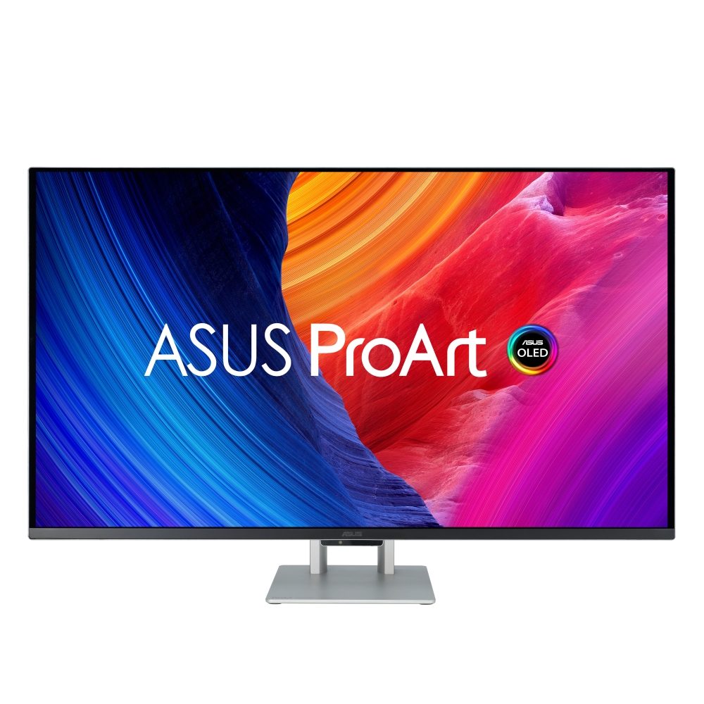 Asus ProArt Display OLED PA32UCDM Professional Monitor, 32", 4K UHD (3840 x 2160), QD-OLED, Ultra-slim, 240Hz, 0.1ms, Auto Calibration, HDR-10, HLG, Dolby Vision, 99% DCI-P3, DE<1, Thunderbolt 4 PD 96W, Calman Ready, ColourSpace Integration, Ergonomic