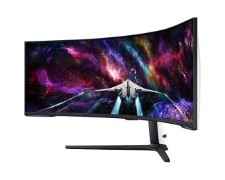Samsung LS57CG952, 57" Odyssey Neo G95NC 57" Quantum Mini-LED Dual UHD, 7680x2160, 240Hz 1ms, HDMI, USB Hub, White/Black