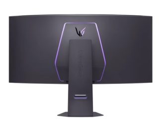LG 45GX950A-B, 44.5" UltraGear извит 21:9, 0.03ms, Dual QHD 5K (5120x1440), WUHD 165Hz/ WFHD Dual Mode 330Hz, USB Type-C, 275 cd/m2, 1500000:1, NVIDIA G-Sync, AMD FreeSync, USB Type-C 90W, HDR 400, HDMI, DisplayPort, говорител, DTS, LG Switch, наклон, височина