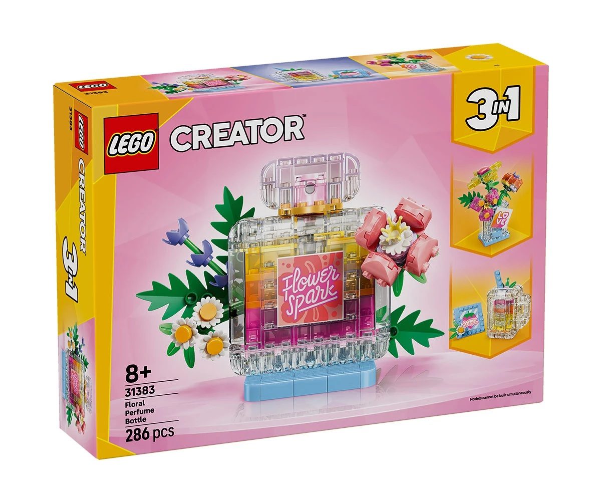 LEGO Creator 3 в 1 31383 - Шишенце с парфюм с цветна украса
