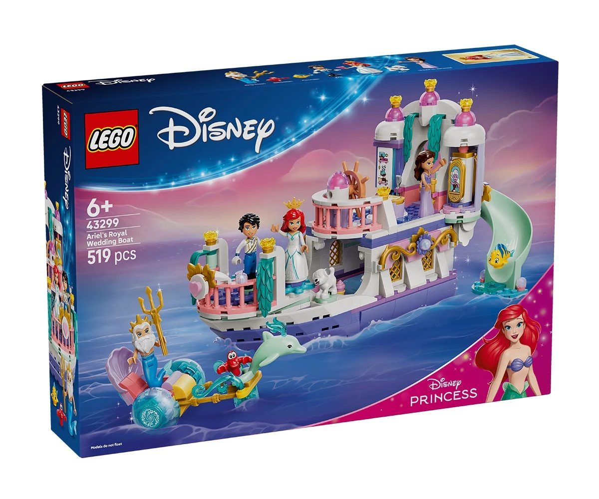LEGO Disney Princess 43299 - Лодка за кралската сватба на Ариел