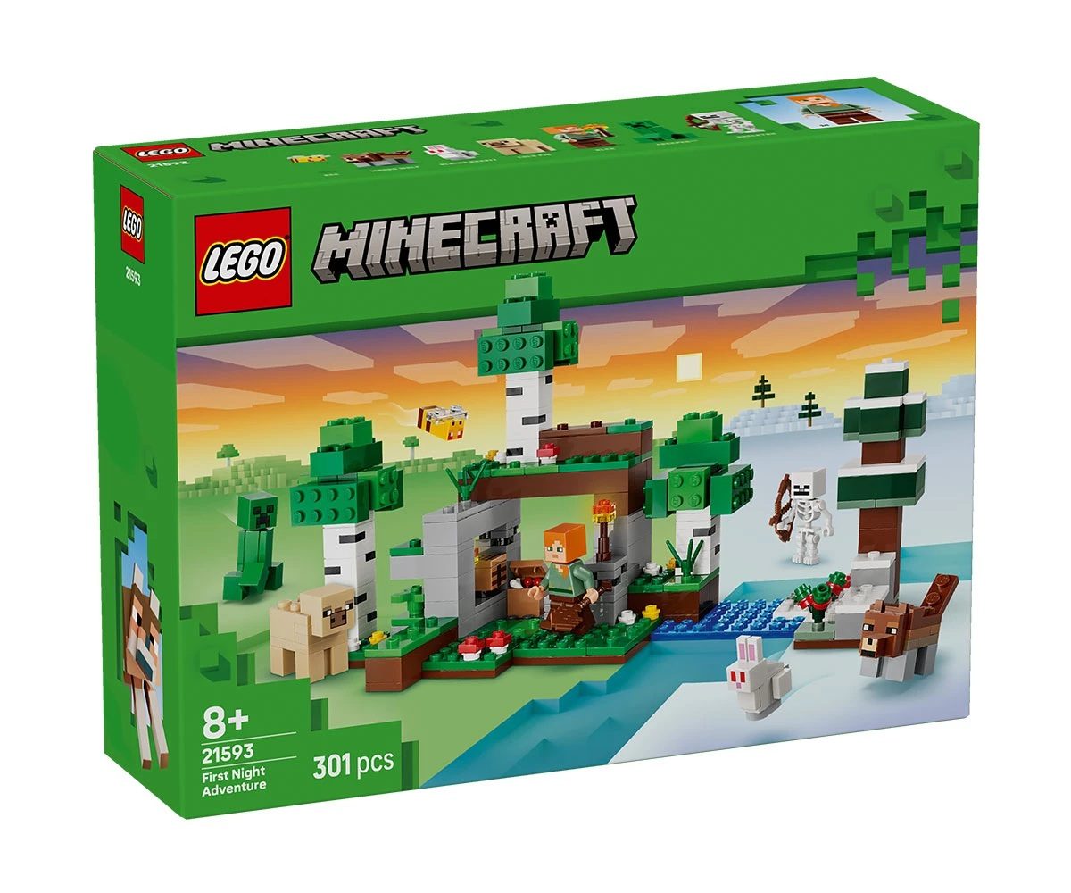 LEGO Minecraft 21593 - Първото нощно приключение