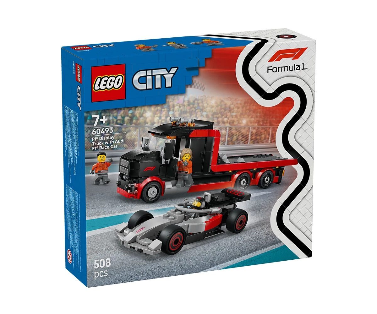 LEGO City 60493 - F1 камион със състезателна кола Audi