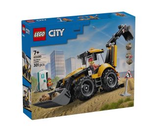 LEGO City 60480 - Жълт багер със задна лопата