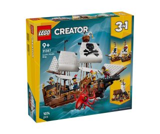 LEGO Creator 3 в 1 31387 - Емблематичен пиратски кораб