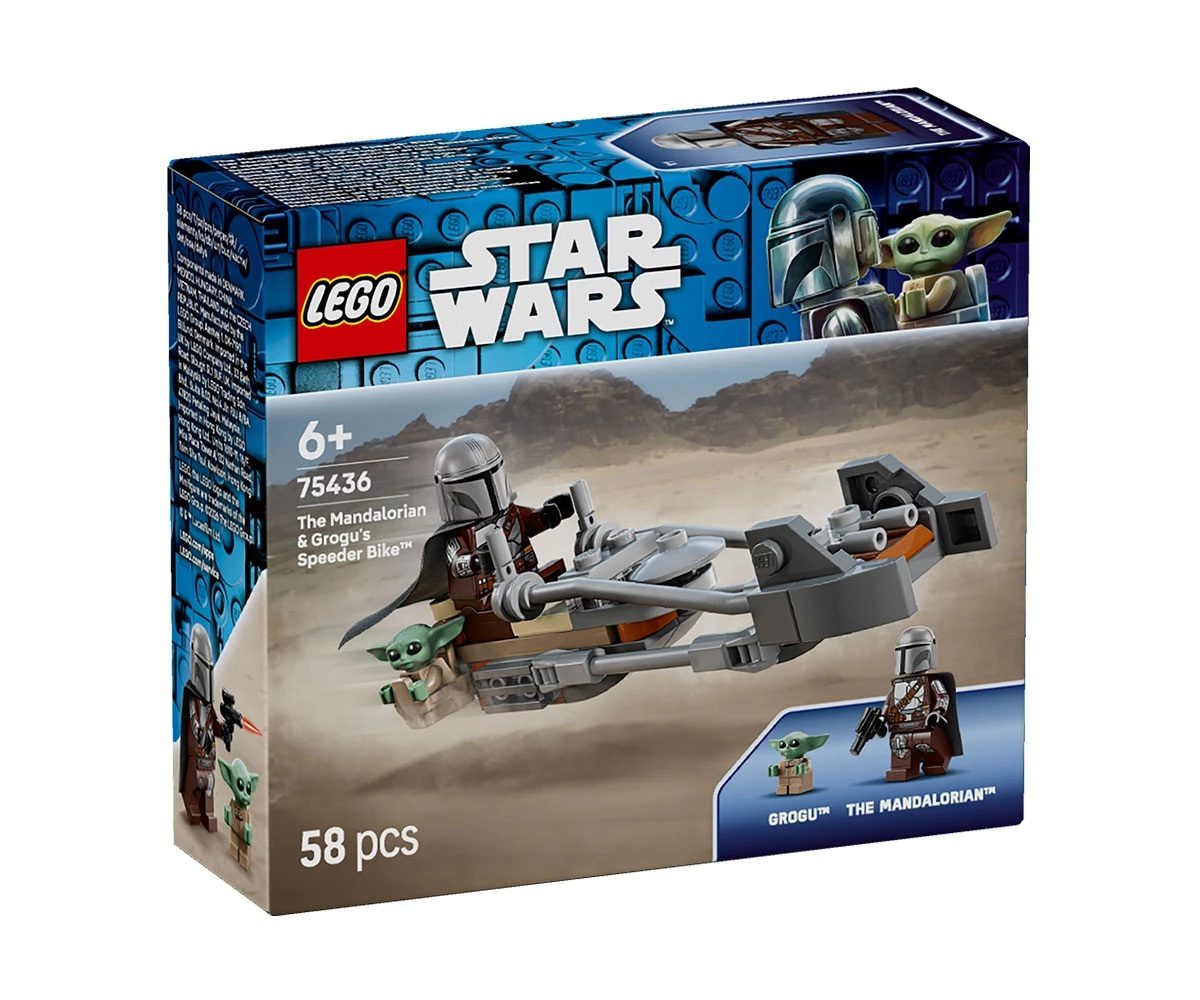 LEGO Star Wars 75436 - Мотоциклетът на мандалореца и Грогу