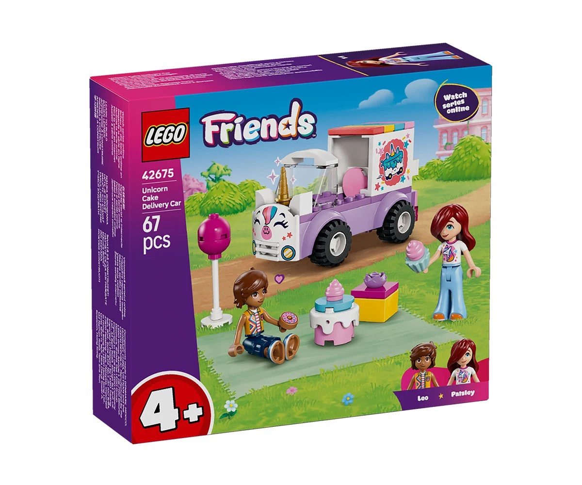 LEGO Friends 42675 - Кола-еднорог за доставка на торти