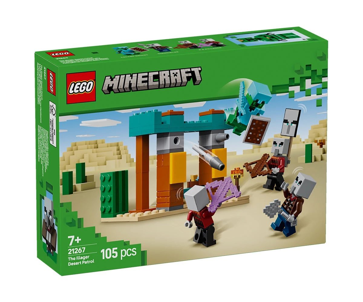 LEGO Minecraft 21267 - Пустинният патрул на злобарите