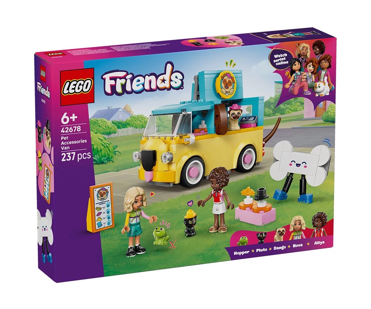 LEGO Friends 42678 - Микробус за аксесоари за домашни любимци