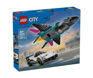 LEGO City 60489 - Джет срещу кола