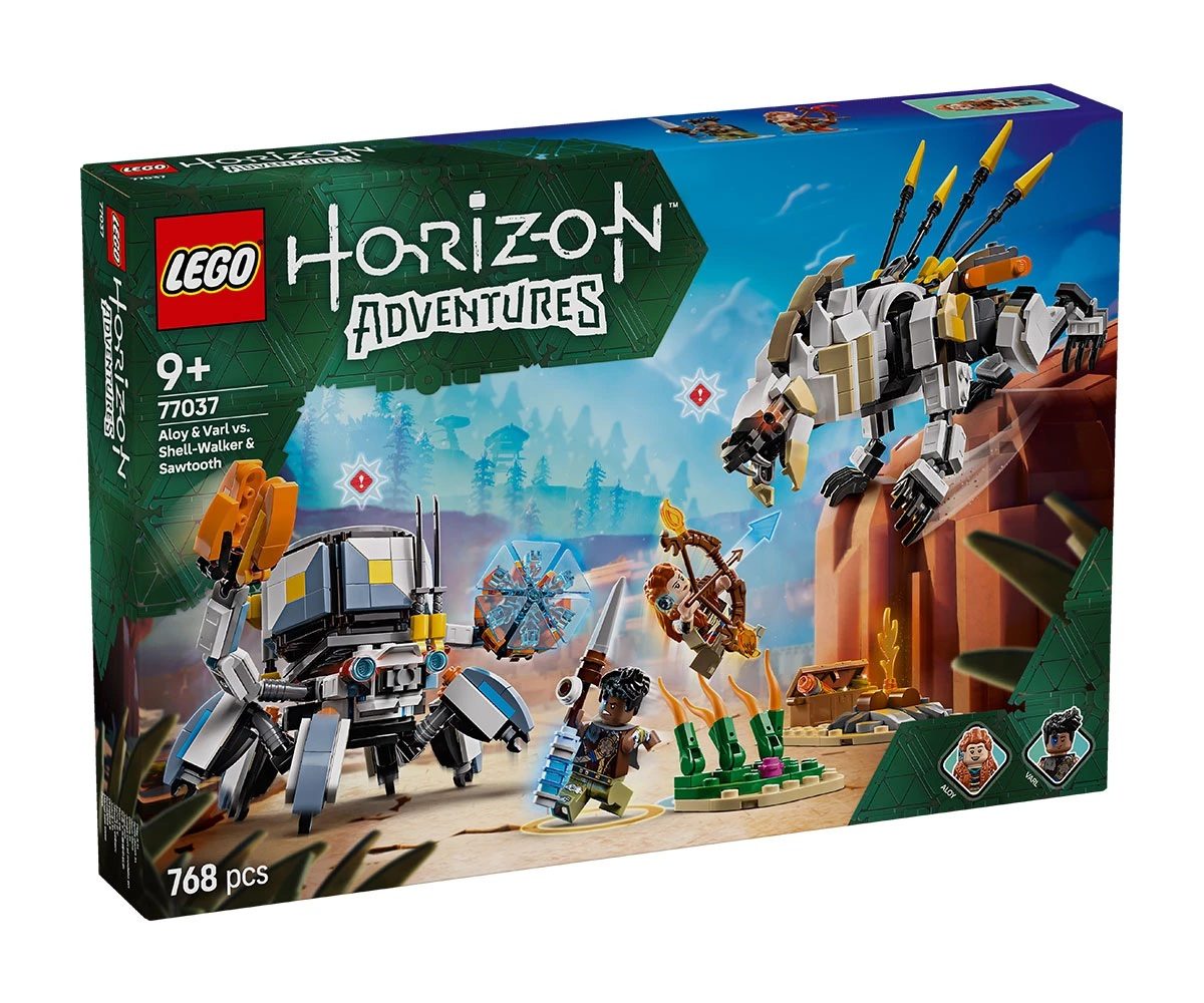 LEGO Horizon Adventures 77037 - Aloy и Varl срещу Shell-Walker и Sawtooth