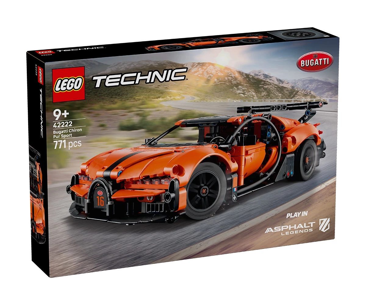LEGO Technic 42222 - Спортна хиперкола Bugatti Chiron Pur Sport