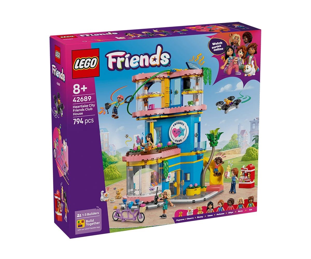 LEGO Friends 42689 - Къща на клуба на приятелите в Хартлейк Сити